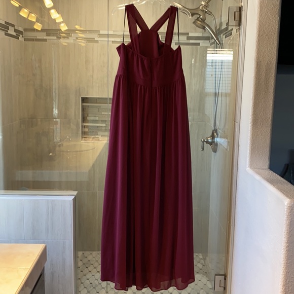 Air of Romance Burgundy Maxi Dress - Picture 4 of 10